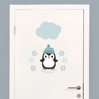 Preview of Door Stickers: Arctic Animals