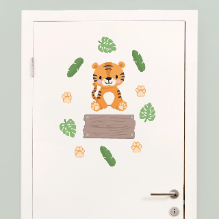 Preview of Door Stickers: Exotic Animals