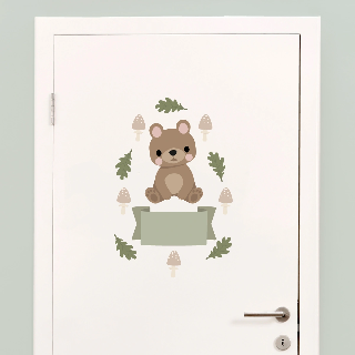 Preview of Door Stickers: Forest Animals