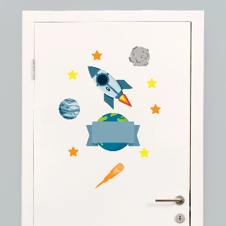 Preview of Door Stickers: Space