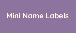 Preview of Mini Name Labels - Purple Palette