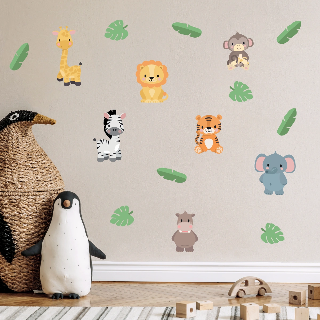 Preview of Wall Decals: Exotic Animals