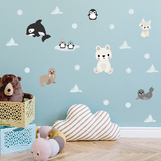 Preview of Wall Decals: Arctic Animals