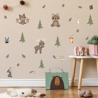 Preview of Wall Decals: Forest Animals