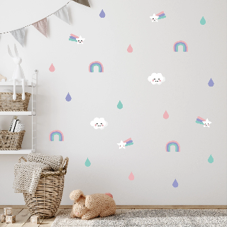Preview of Wall Decals: Rainbow