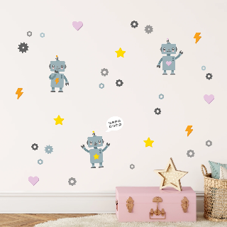 Preview of Wall Decals: Robot
