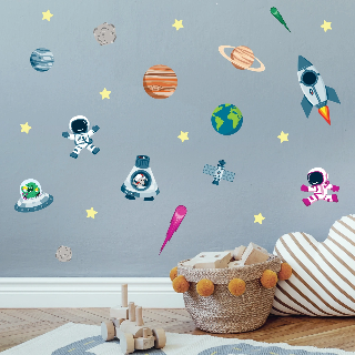 Preview of Wall Decals: Space