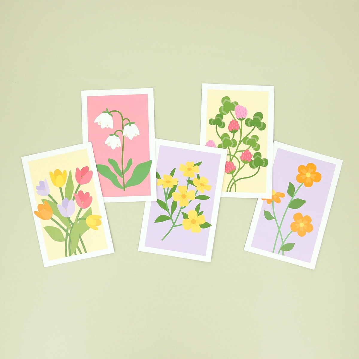 Birthday Cards: Flowers (10 pcs.) 6/6