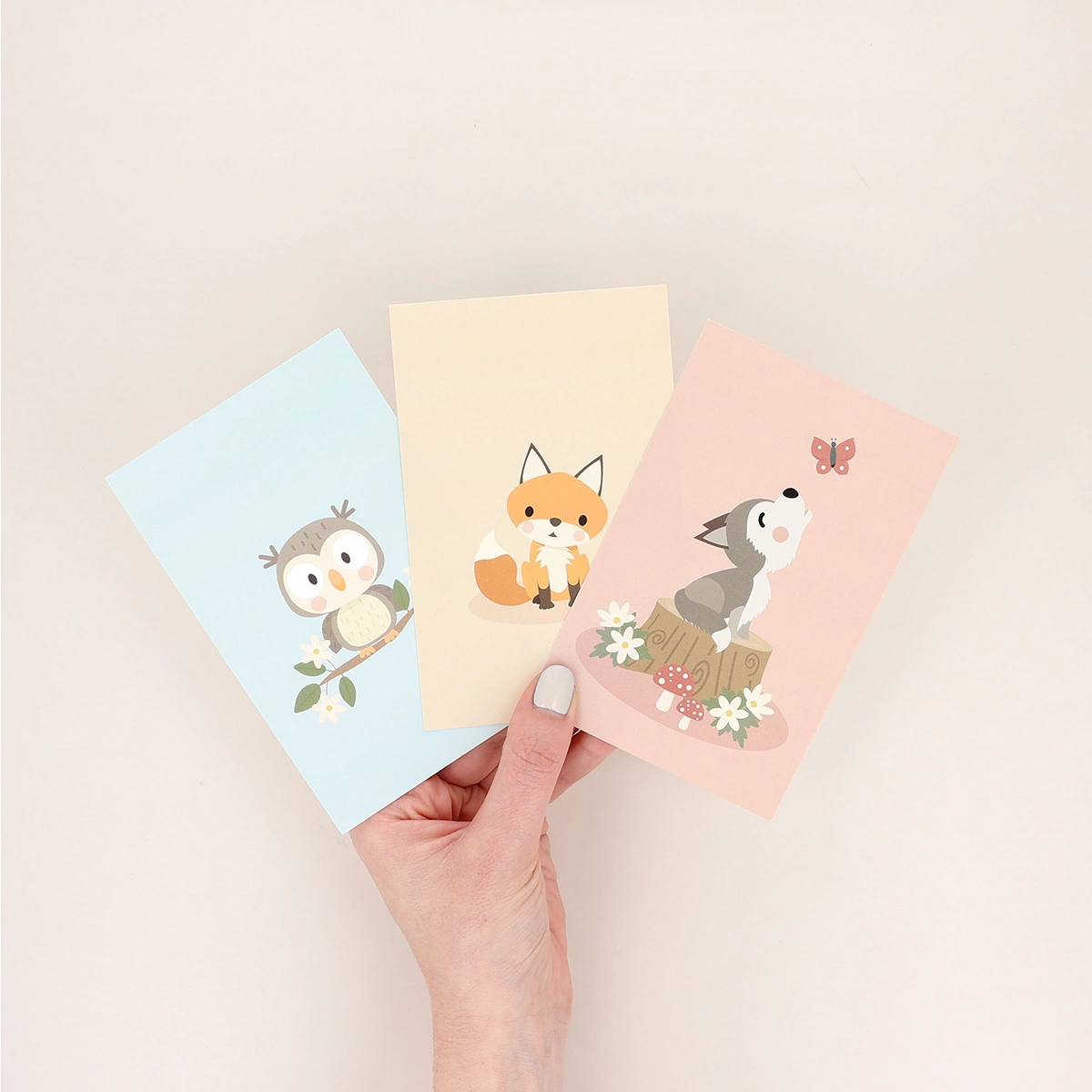 Birthday Cards: Forest Animals (10 pcs.) 2/6