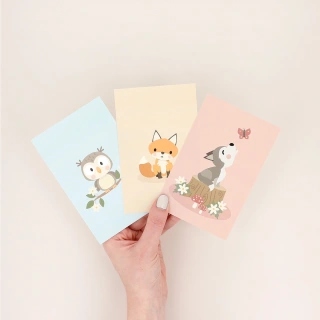 Birthday Cards: Forest Animals (10 pcs.) 2/6
