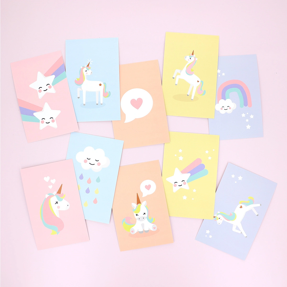 Birthday Cards: Unicorn (10 pcs.) 1/6