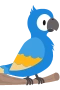 Blue parrot