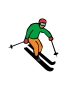 Downhill skiing