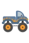 Blue monster truck