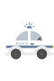 Police car blue