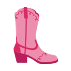 Pink Cowboy Boot