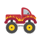 Red monster truck