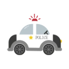 Police car black